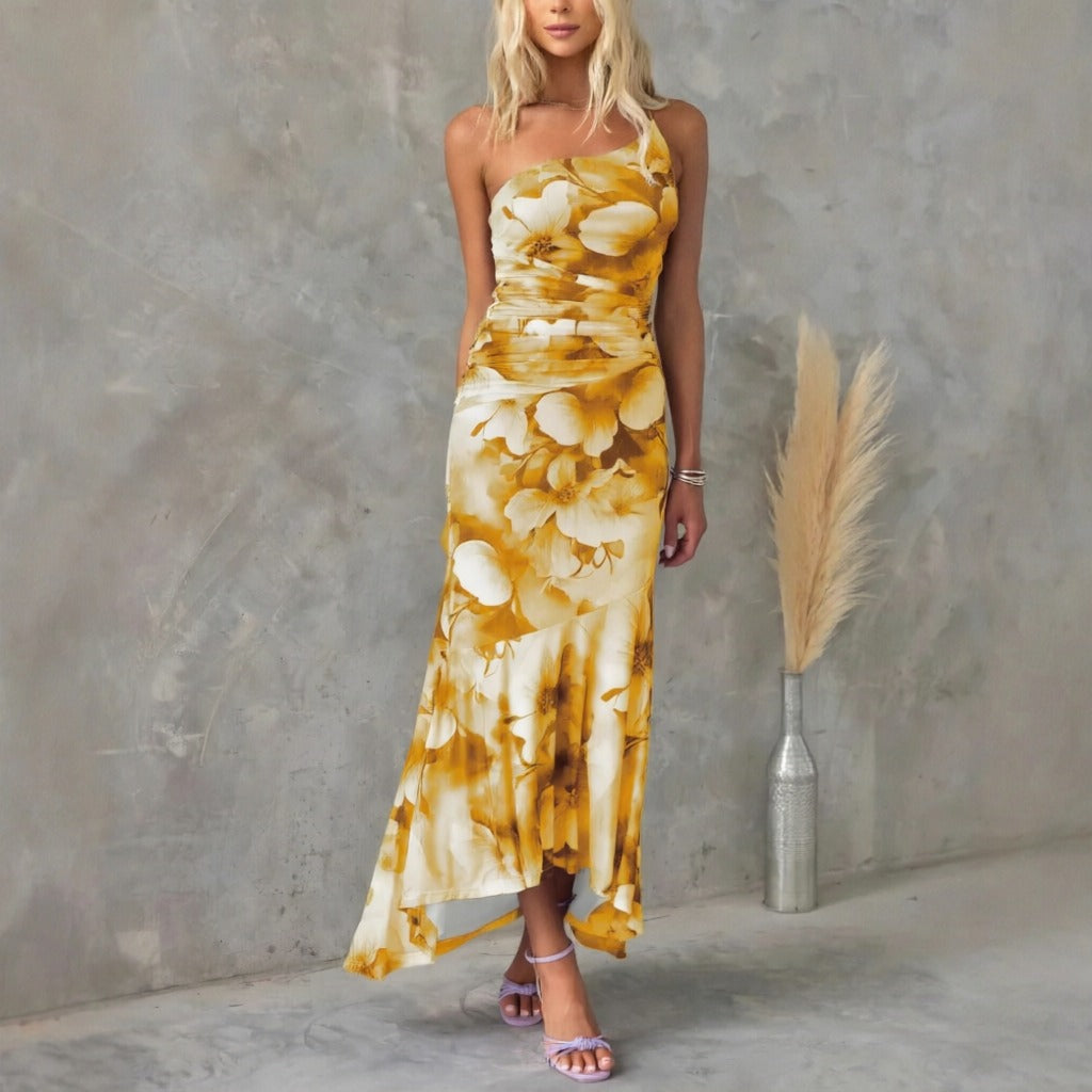 Tiffany - Kwiecista Midi Sukienka