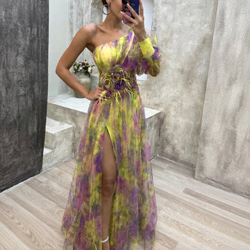 Rowe - Stylowa kwiecista sukienka maxi