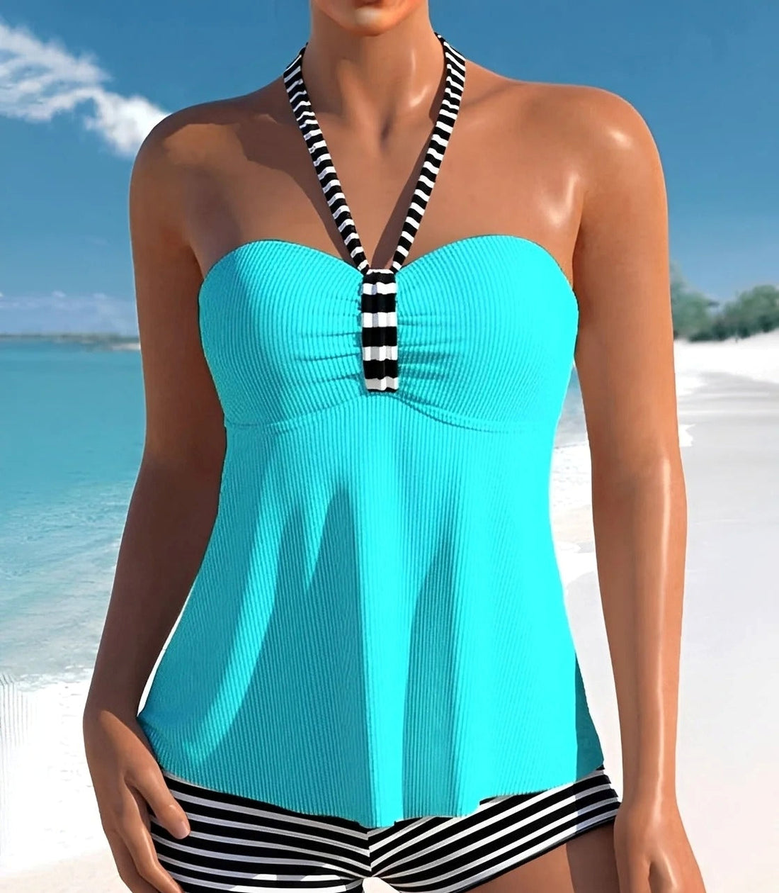 Ayla - Stylowe Halter Tankini