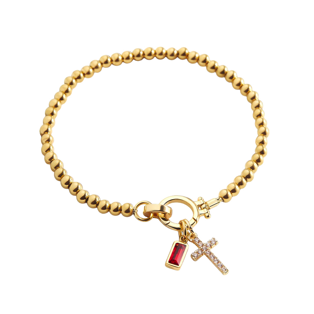 Eli – Pulsera z wisiorkiem w kształcie krzyża