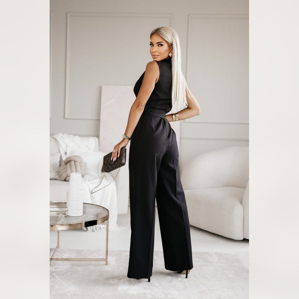 Maribel – Bezrękawowy Kombinezon – Elegancka Sylwetka z Eleganckim Krojem