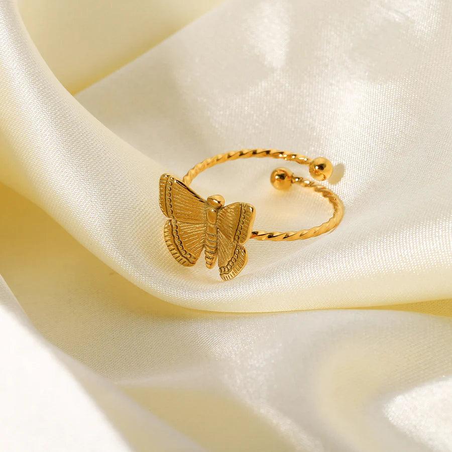 Alina – Pierścionek Motyl Elegancki