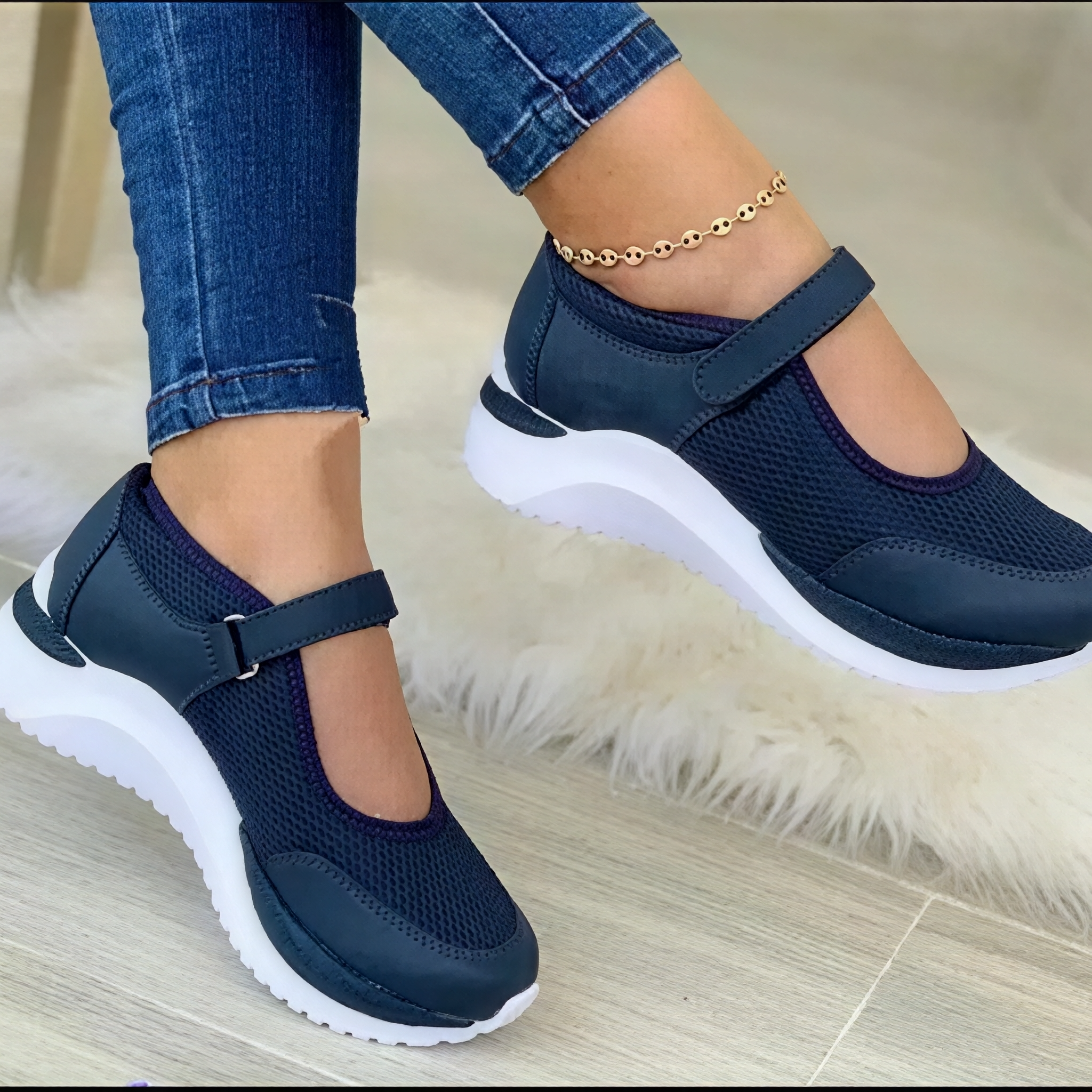 Emilia - Sneakersy na rzep