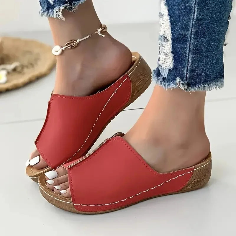 Elizabeth - Buty Sportowe z Wedge Obcasem