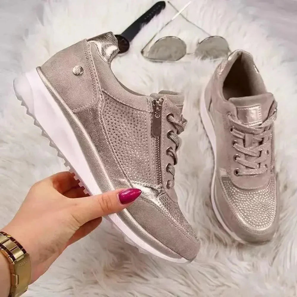 Ava - Buty Sportowe z Zamkiem