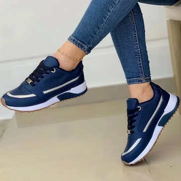 Valentina - Sneakersy na wysokim obcasie