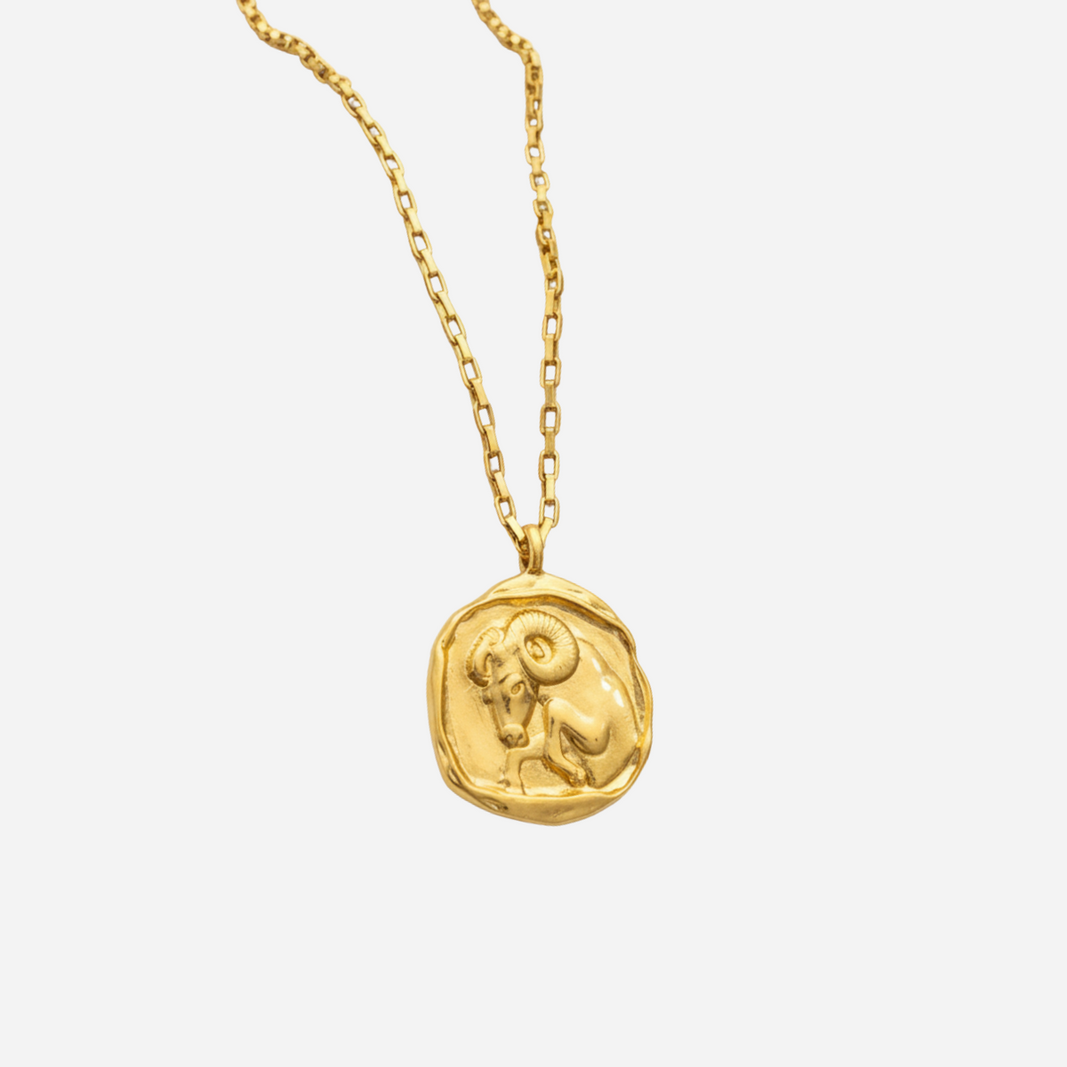 Zeki – Kolczyk medalion zodiakalny ze złota