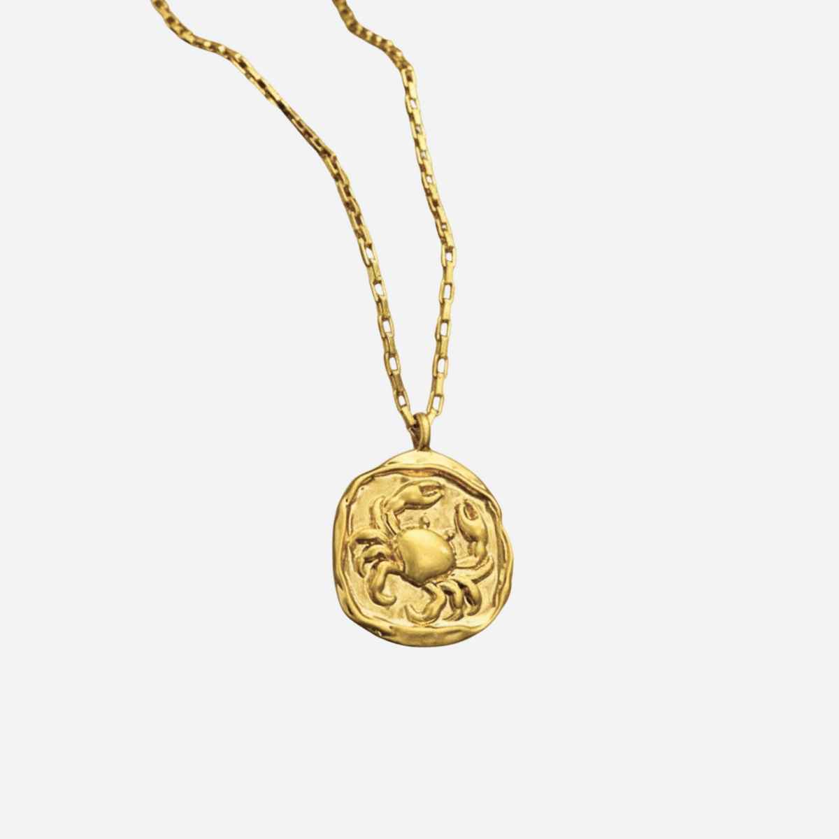 Zeki – Kolczyk medalion zodiakalny ze złota