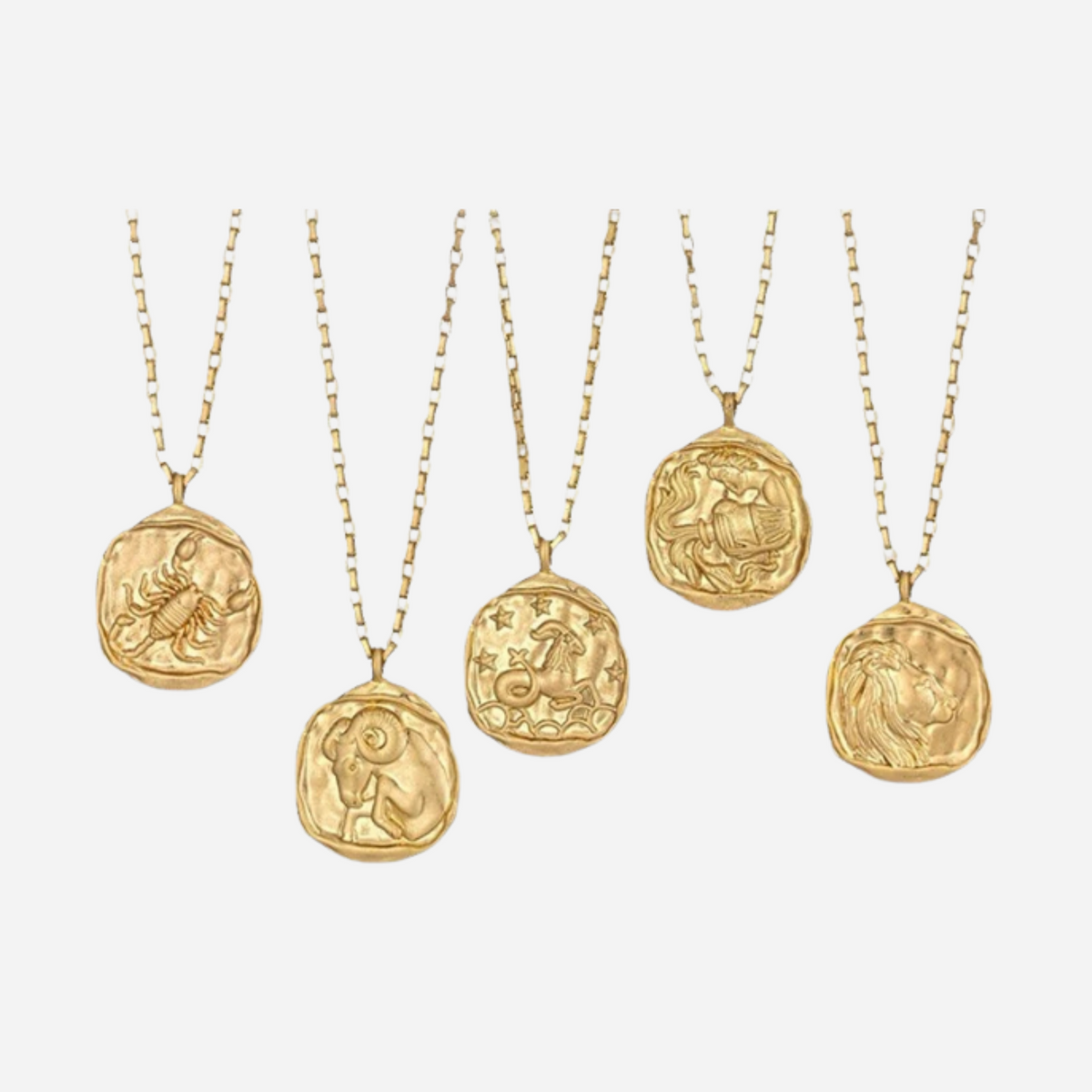 Zeki – Kolczyk medalion zodiakalny ze złota