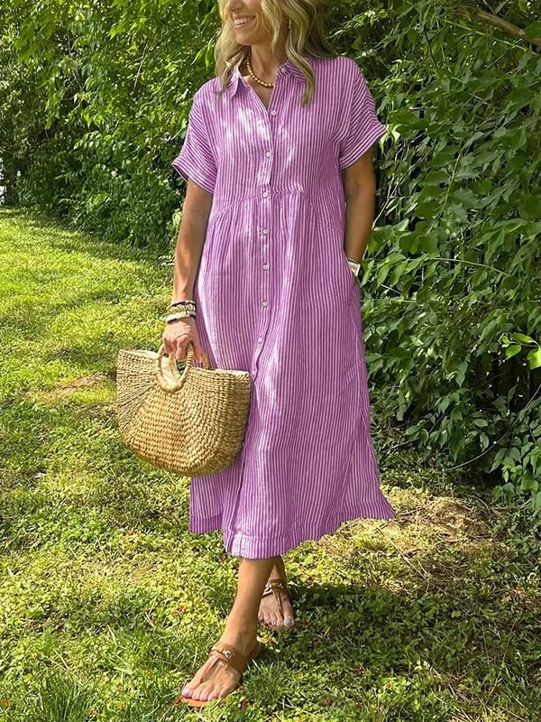 Corinne – Elegancka sukienka koszulowa dla kobiet