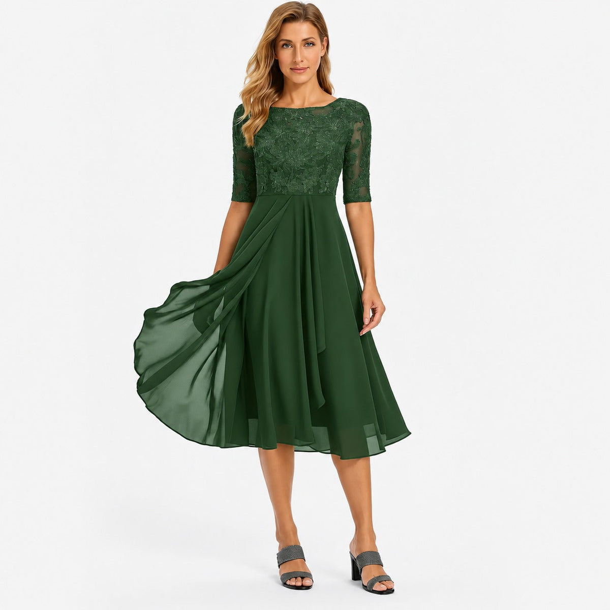Ximena - Elegancka Damska Sukienka do Kolan