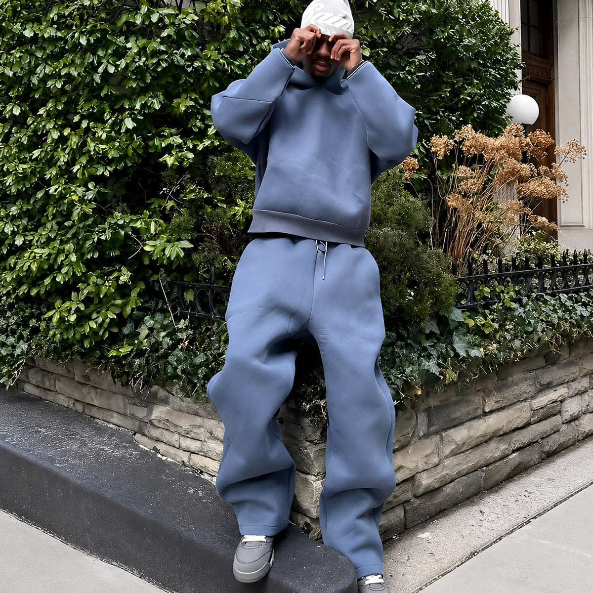Marco - Zestaw casualowy z oversize'ową bluzą z kapturem dla mężczyzn