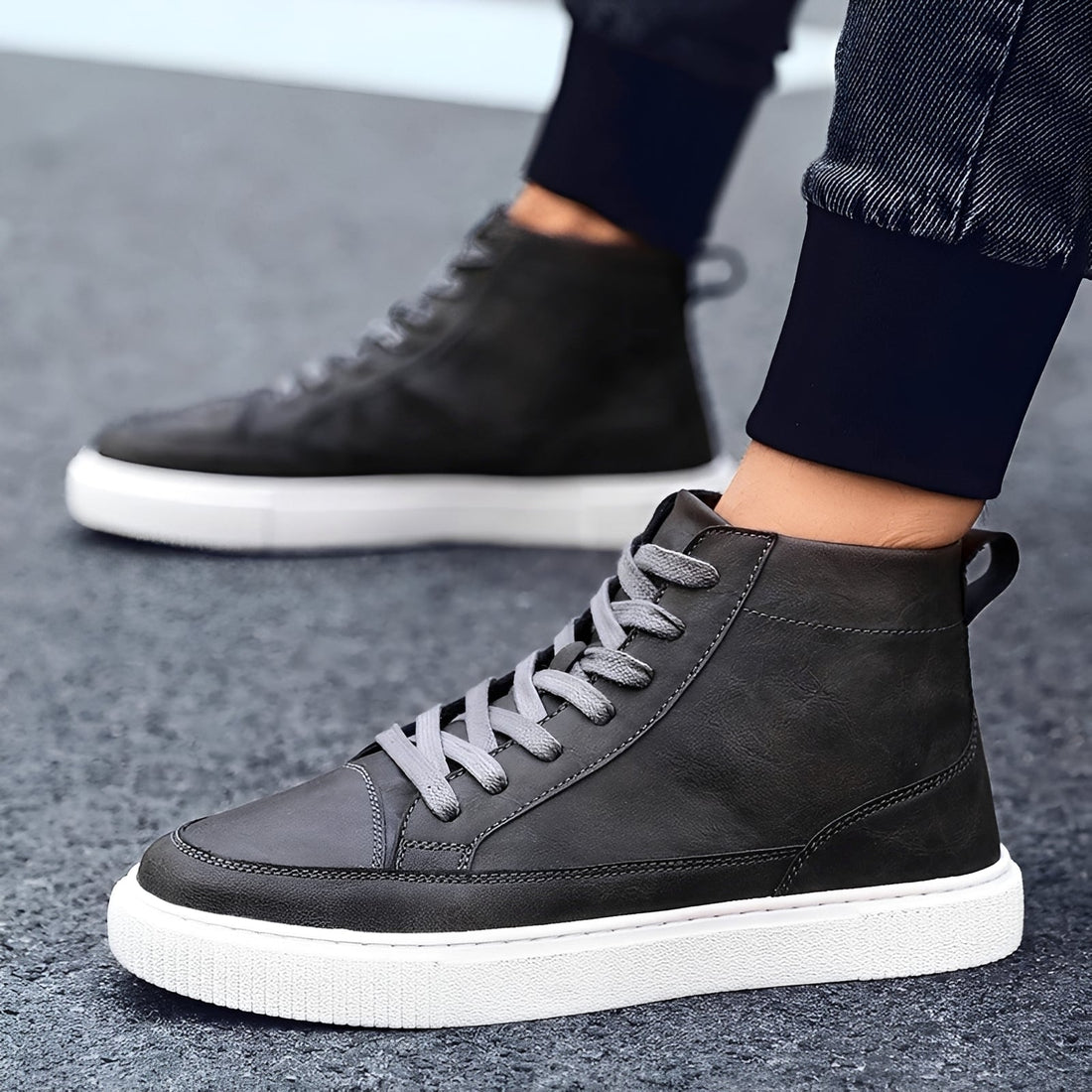 Albert - Stylowe sneakersy za kostkę dla mężczyzn