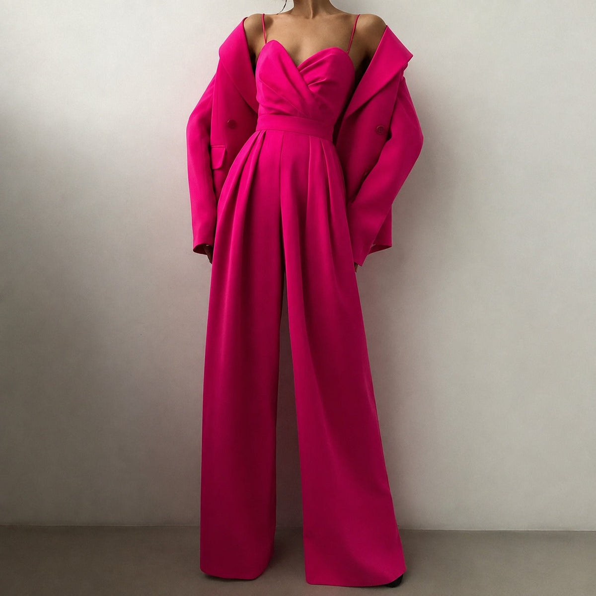 Becca - Elegancki kombinezon z wysokim stanem