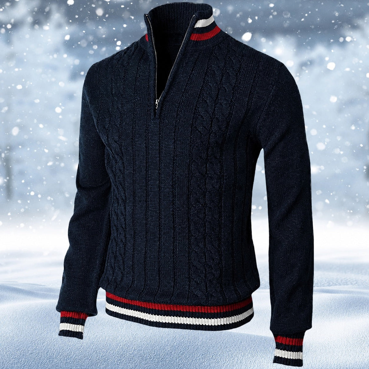Ralph - Stylowy Męski Sweter z Zamkiem