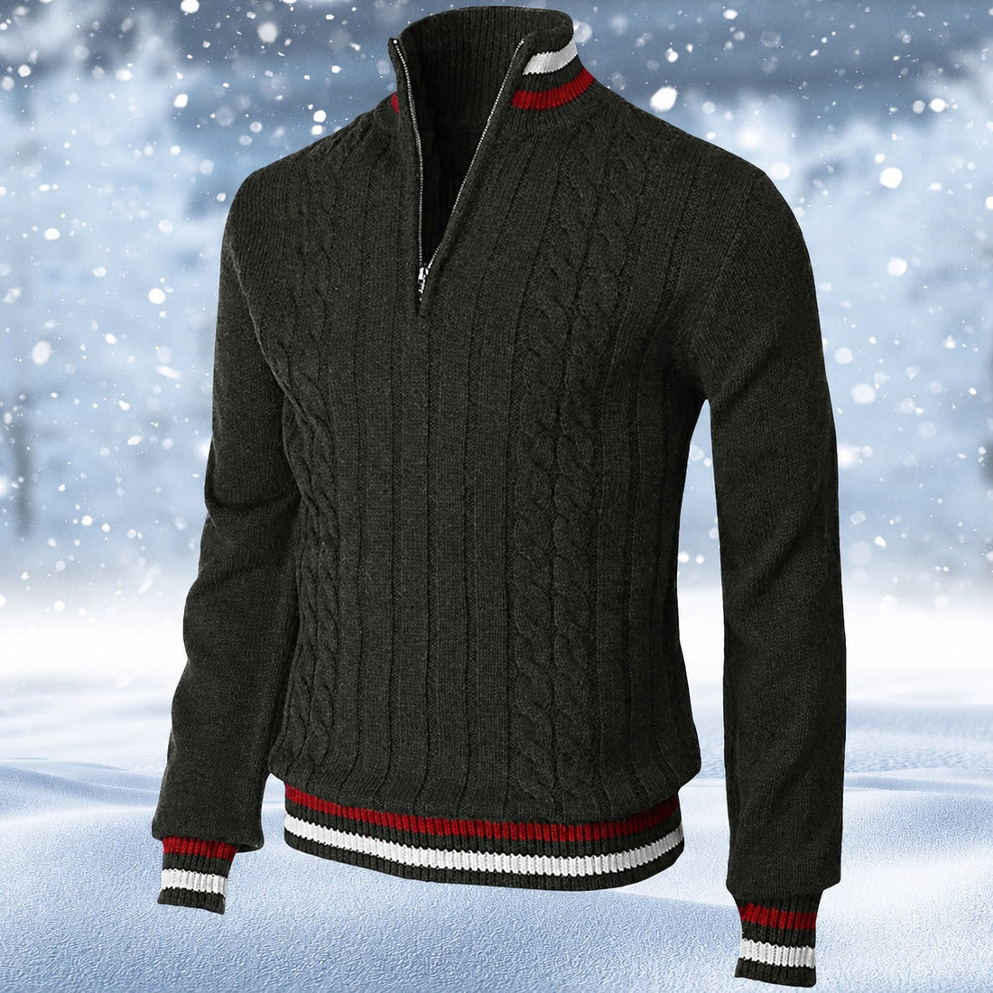Ralph - Stylowy Męski Sweter z Zamkiem