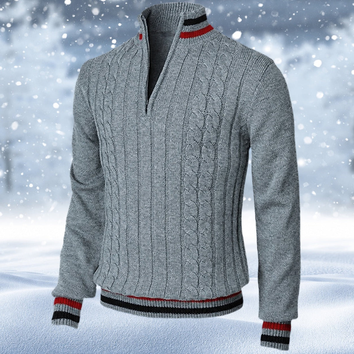 Ralph - Stylowy Męski Sweter z Zamkiem