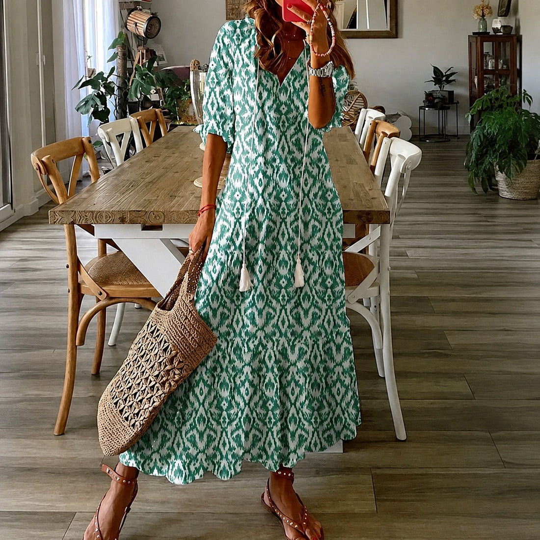 Claidel - Fascynująca sukienka w stylu boho