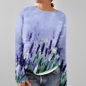 Liliane - Elegancki sweter z okrągłym dekoltem