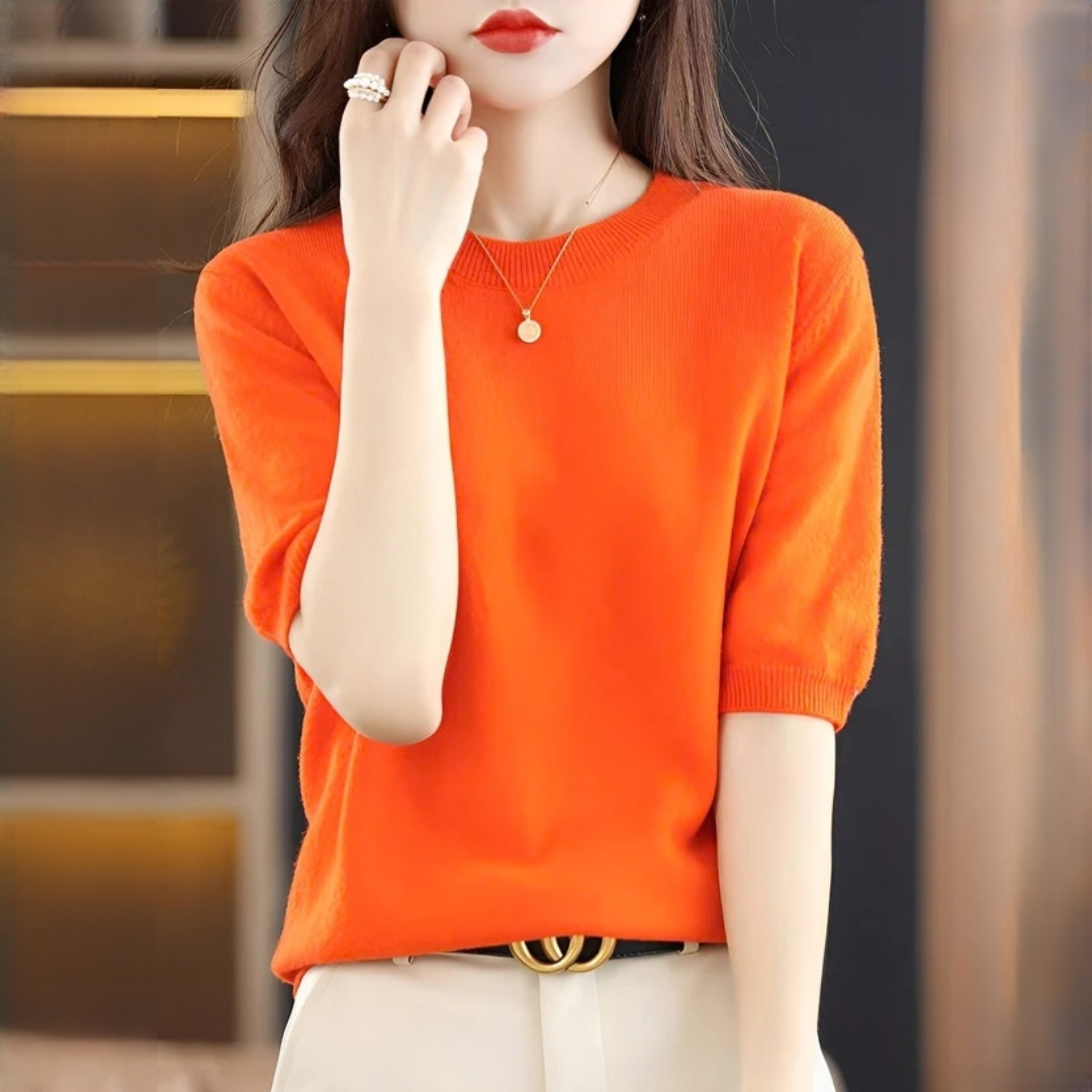 Blandine - Stylowy i delikatny T-shirt