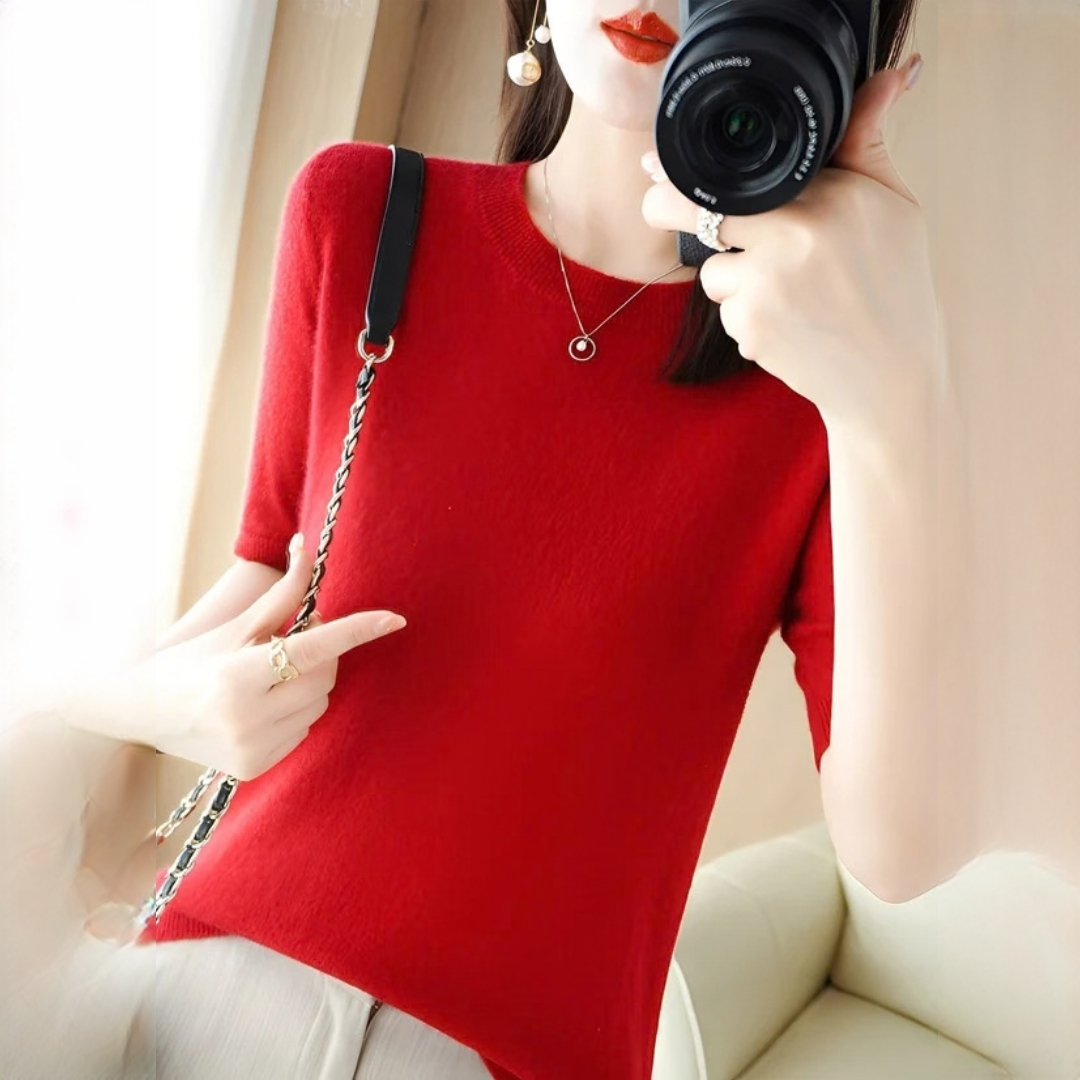 Blandine - Stylowy i delikatny T-shirt