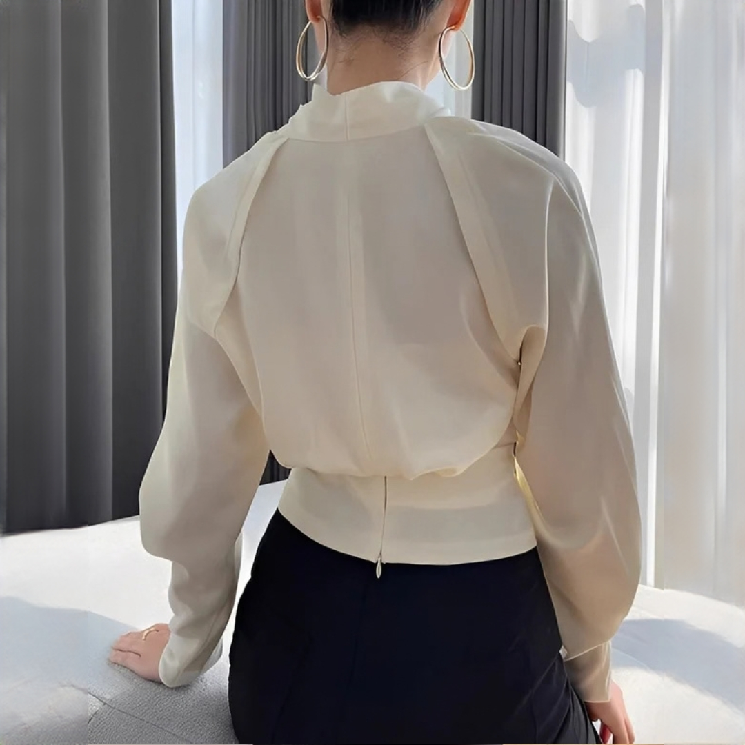 Annora - Stylowa i elegancka bluzka z długim rękawem