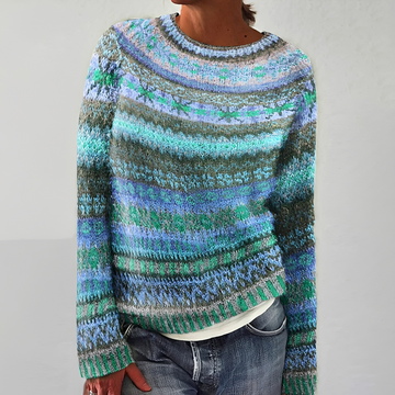 Olivia - Miękki sweter w paski