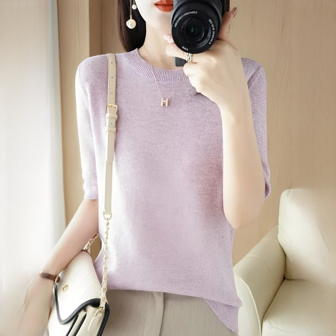 Blandine - Stylowy i delikatny T-shirt