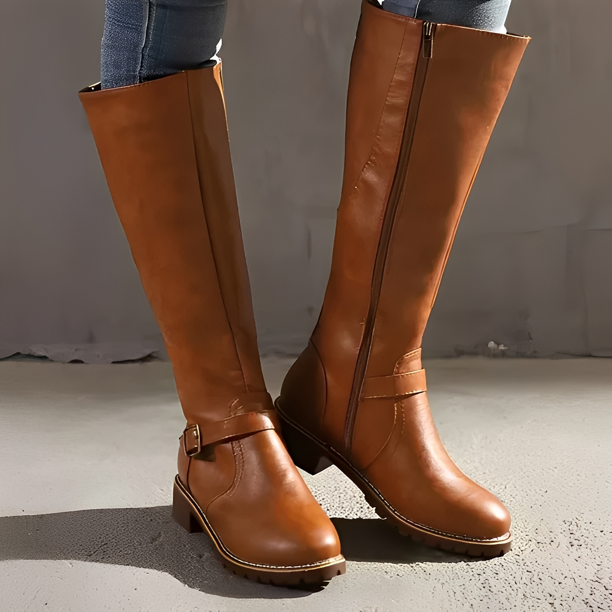 Livie - Stylowe buty z suwakiem