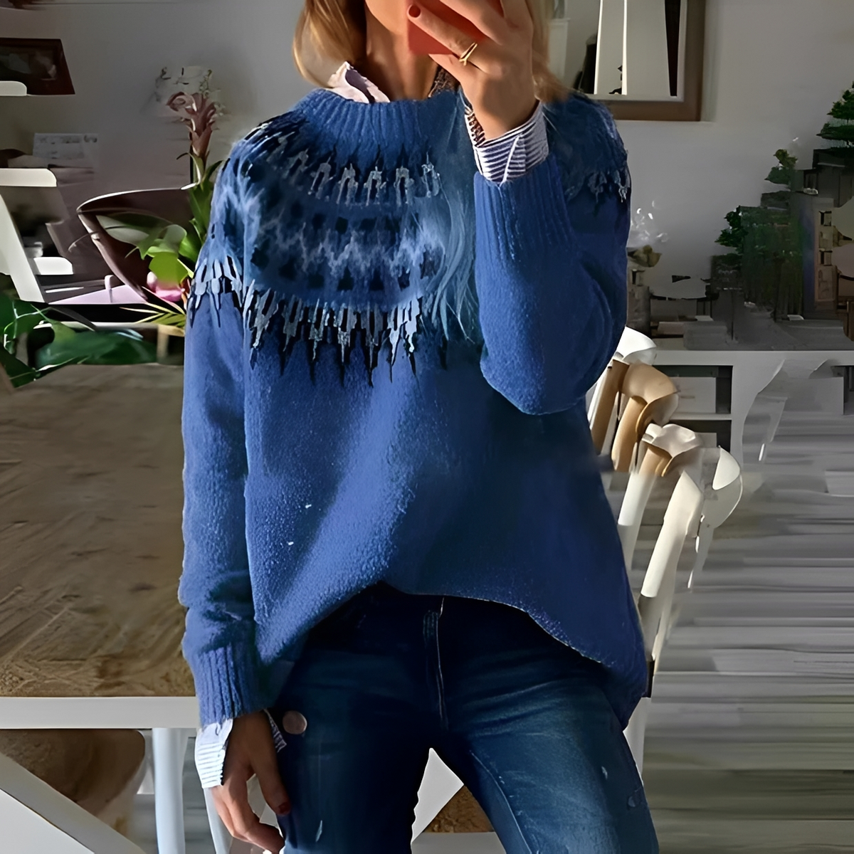 Janeth - Tradycyjny i ciepły sweter