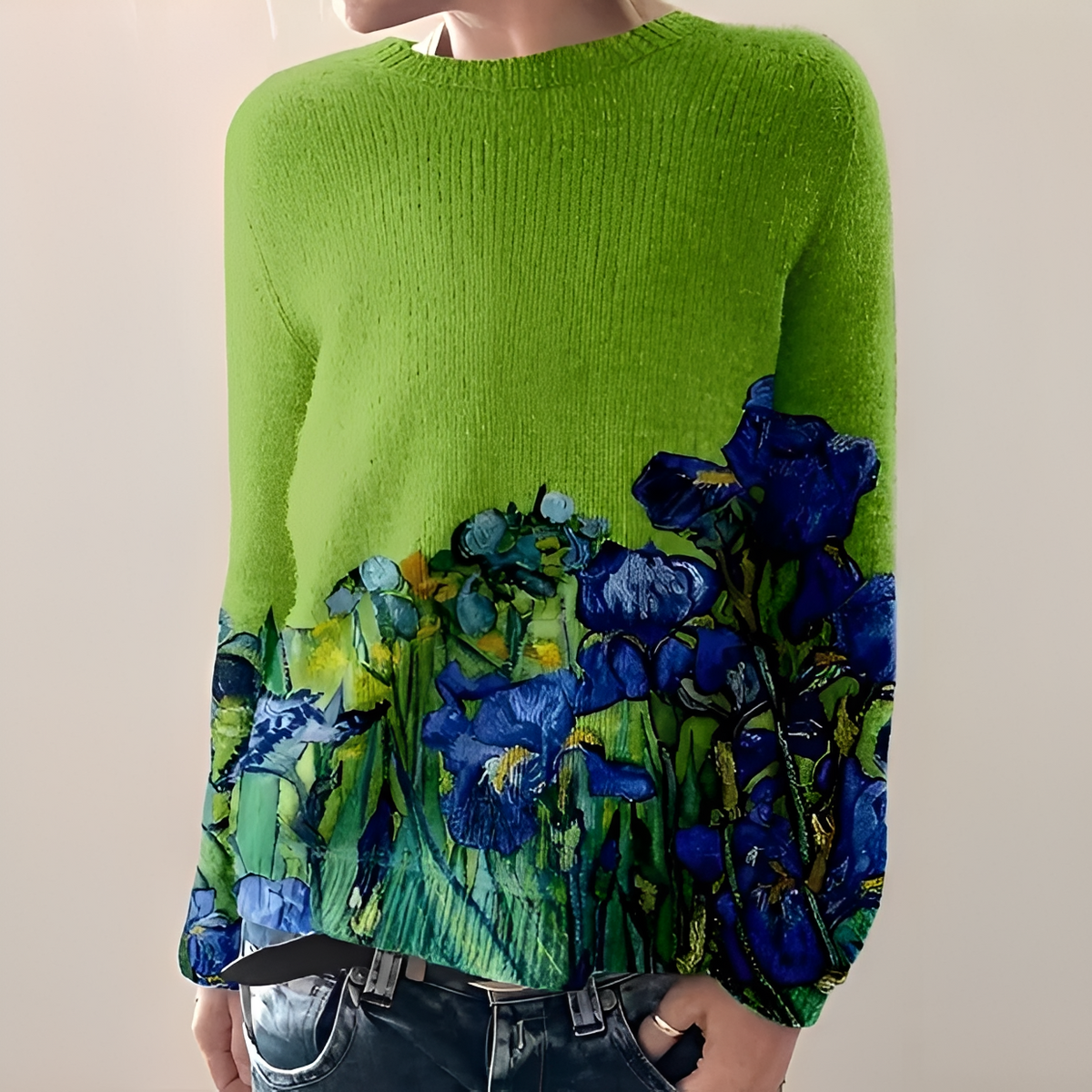 Liliane - Elegancki sweter z okrągłym dekoltem