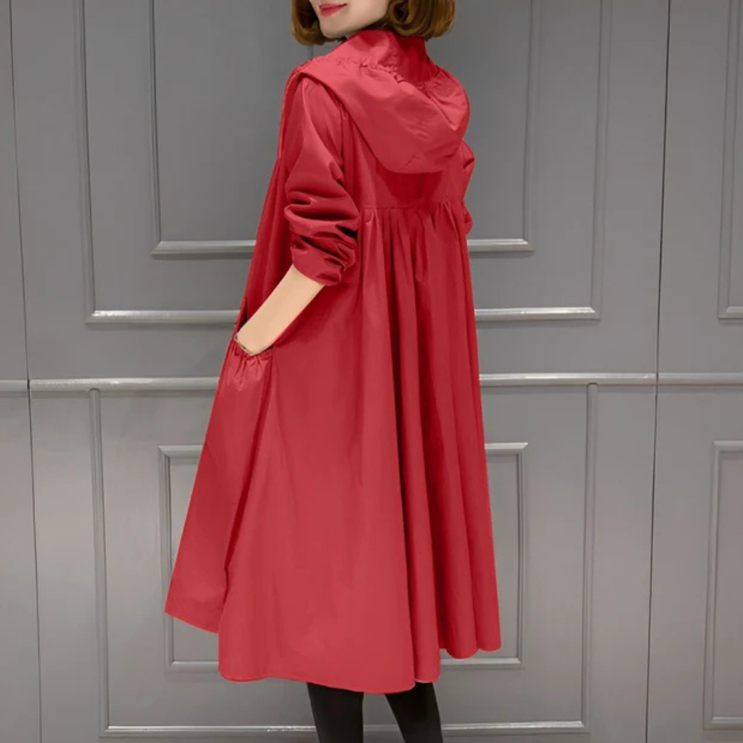 Margie - Stylowy i elegancki płaszcz na deszcz