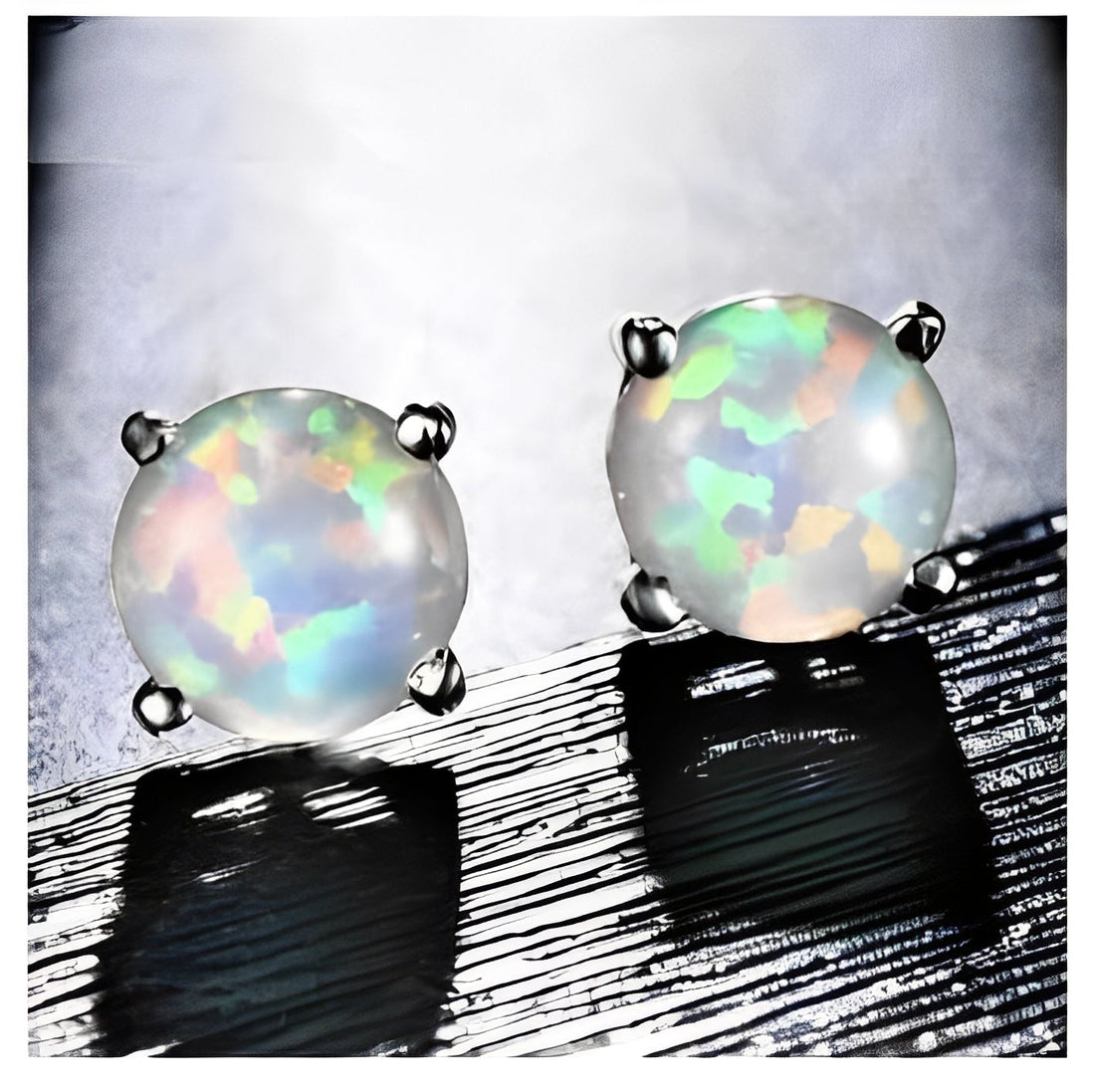 Camille – Pendientes eleganckie w opalu