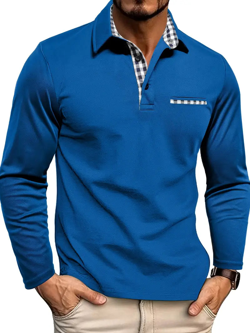 Levi - Polo z tartanowym kołnierzykiem