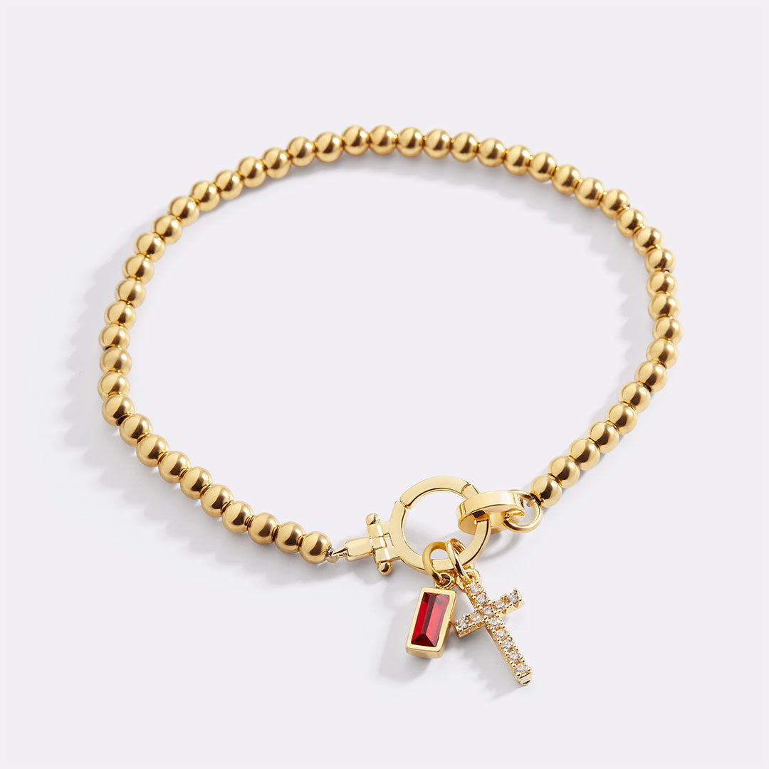Eli – Pulsera z wisiorkiem w kształcie krzyża