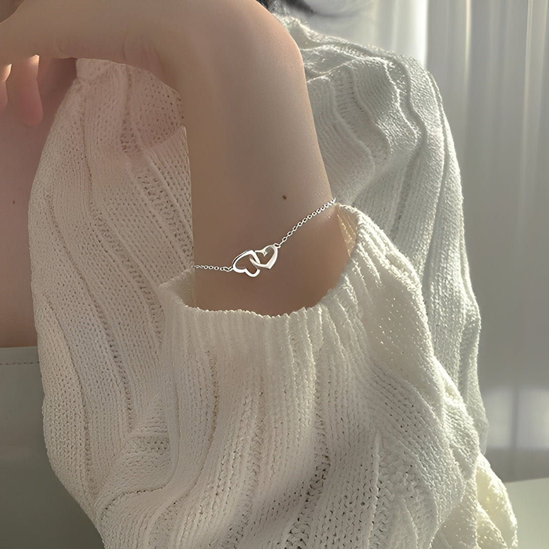 Amara – Pulsera amuleto z podwójnym sercem