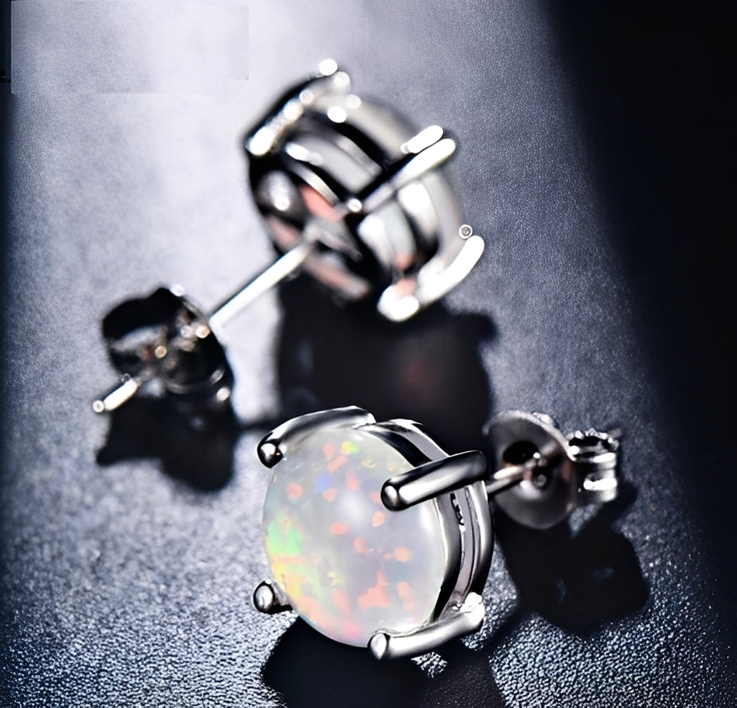 Camille – Pendientes eleganckie w opalu