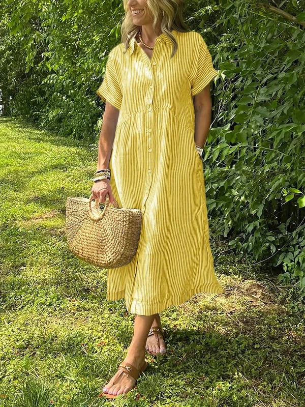 Corinne – Elegancka sukienka koszulowa dla kobiet