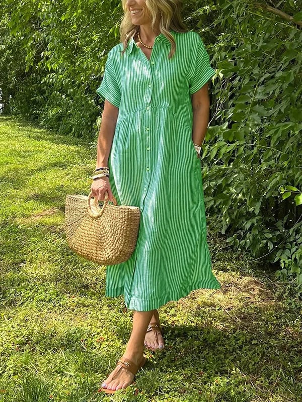 Corinne – Elegancka sukienka koszulowa dla kobiet