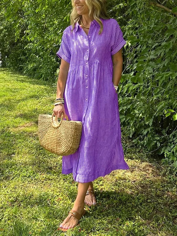Corinne – Elegancka sukienka koszulowa dla kobiet