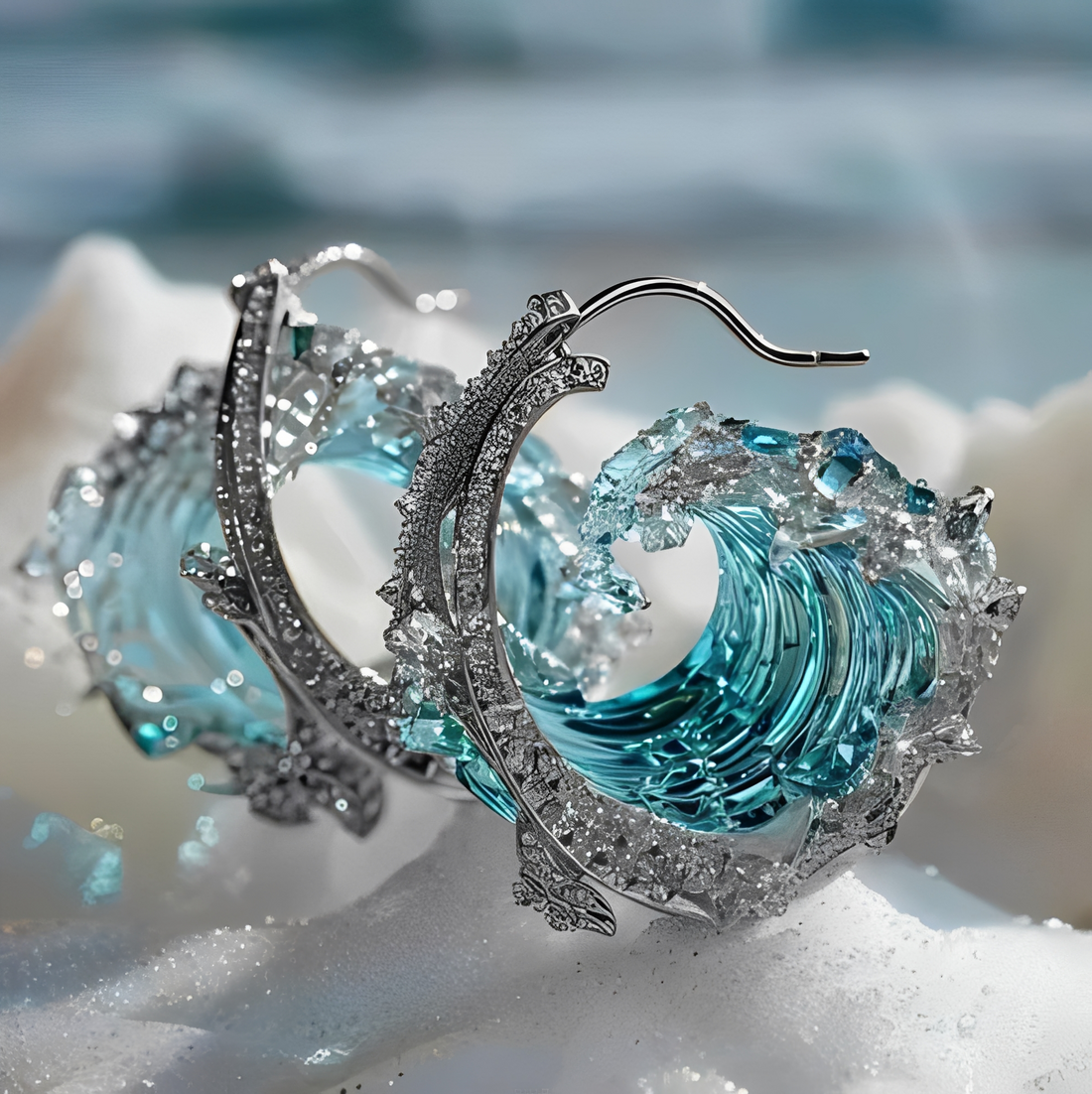 Monica – Kolczyki ponadczasowe inspirowane oceanem