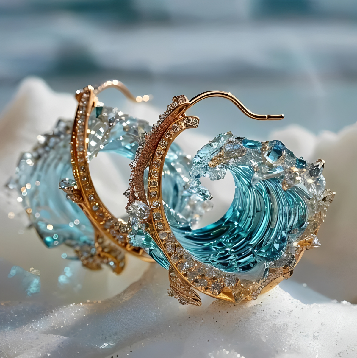 Monica – Kolczyki ponadczasowe inspirowane oceanem