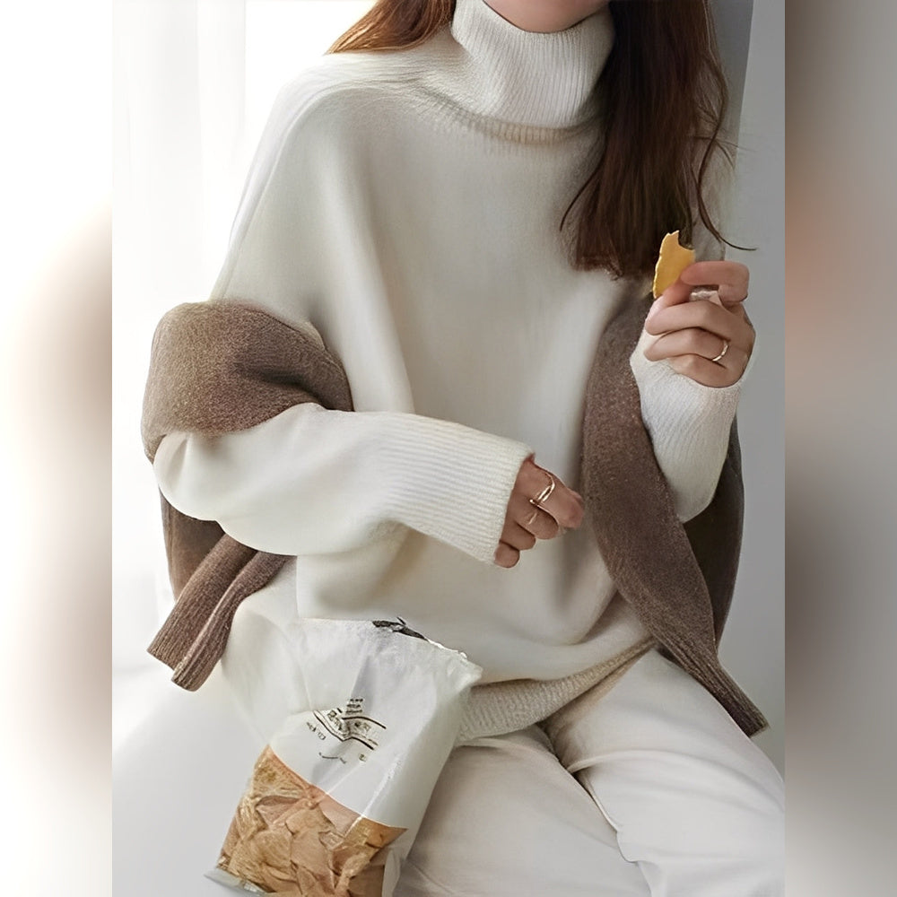 Yvette – Sweter z wysokim kołnierzem dla kobiet