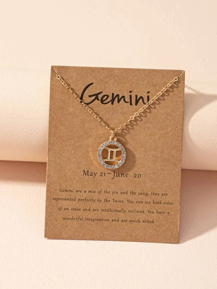 Naszyjnik znaku zodiaku - Naszyjnik znaku zodiaku Astrologia Dziewczyna