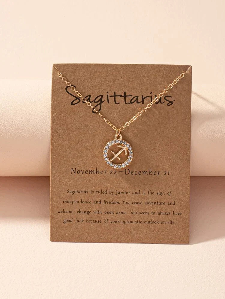 Naszyjnik znaku zodiaku - Naszyjnik znaku zodiaku Astrologia Dziewczyna
