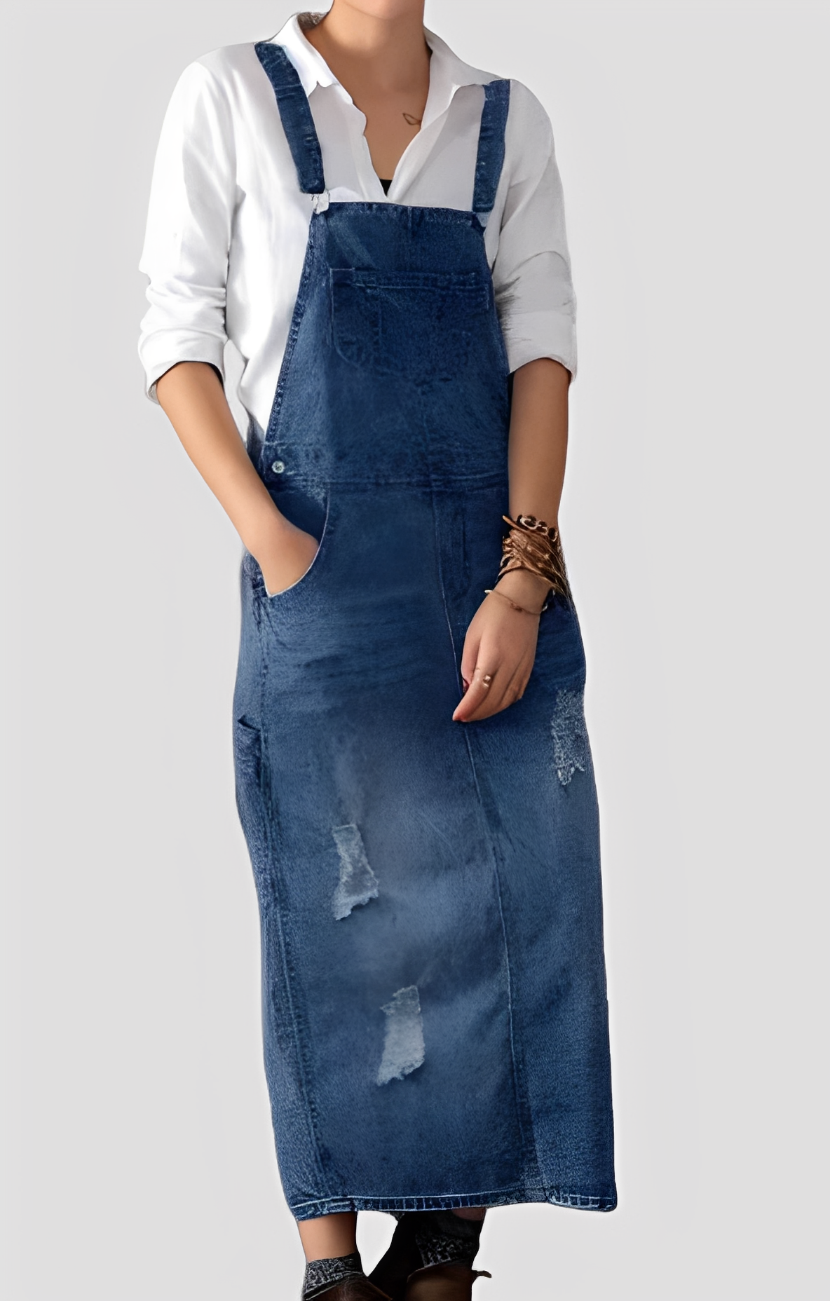 Katya - Stylowy jeansowy kombinezon dla kobiet