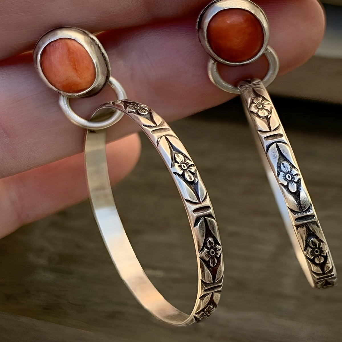 Issa – Kolczyki boho vintage z onyksem