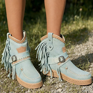 Brianna - Stylowe Boho Botki do Kostki