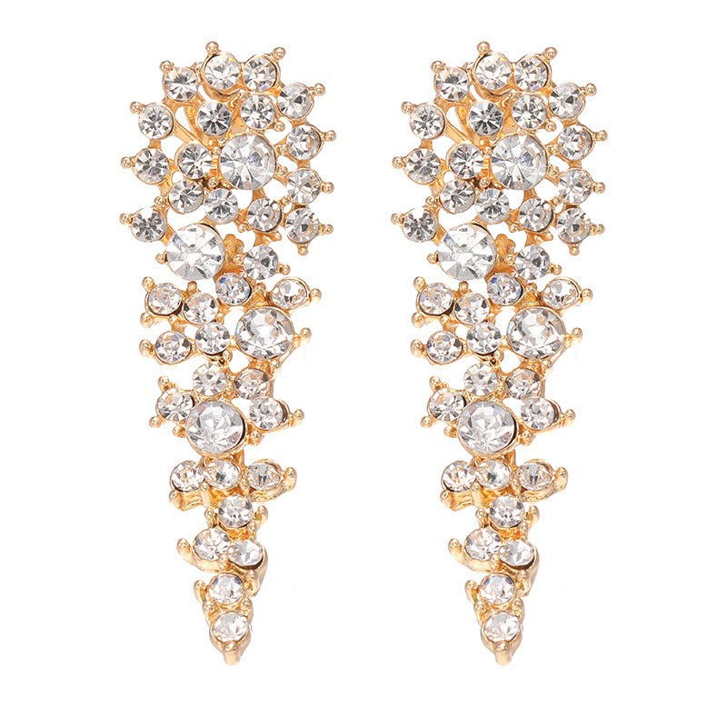 Eloise – Pendientes de clip z rhinestone bez przekłucia
