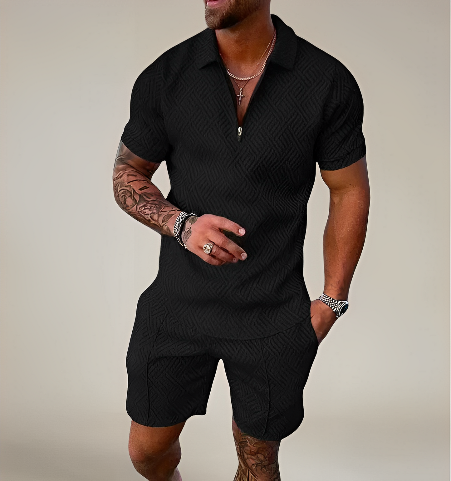 Milan – Swobodne Polo & Szorty Zestaw